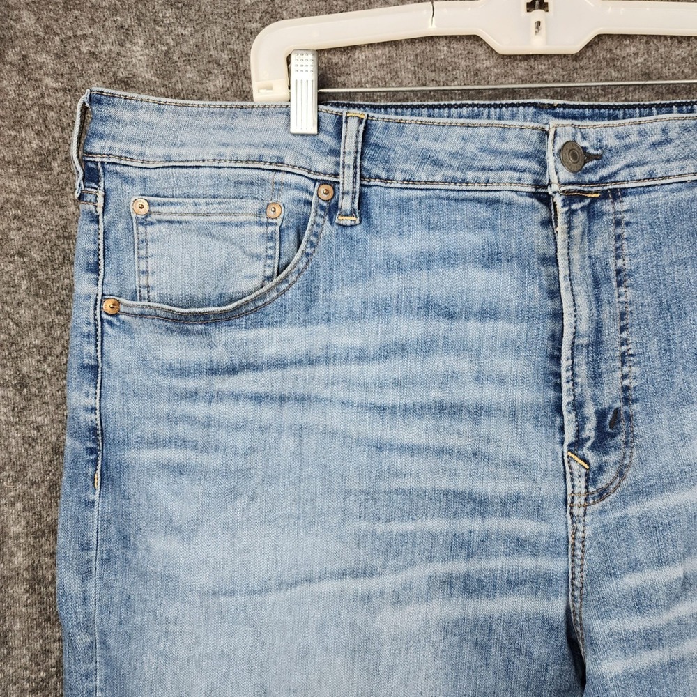 American Eagle Ne(x)t Level Flex Jeans Men 42x34 Light Blue Stretch Straight - Picture 3 of 8